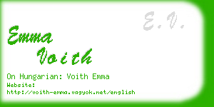 emma voith business card